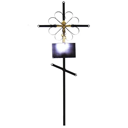 Крест на могилу металлический стандарт "Православный"