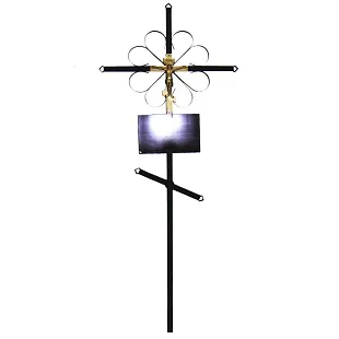 Крест на могилу металлический стандарт "Православный"